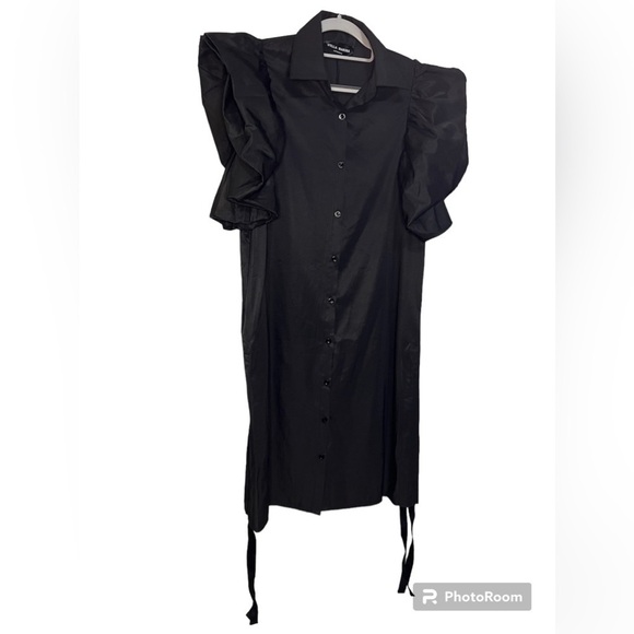 Stella Marina Collezione Puff Ruffle sleeve shirt dress - Picture 1 of 8